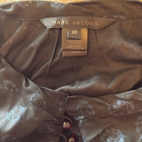 Marc Jacob’s “Normandy” blue beelie 💯 silk dress size 10 - Picture 3 of 6